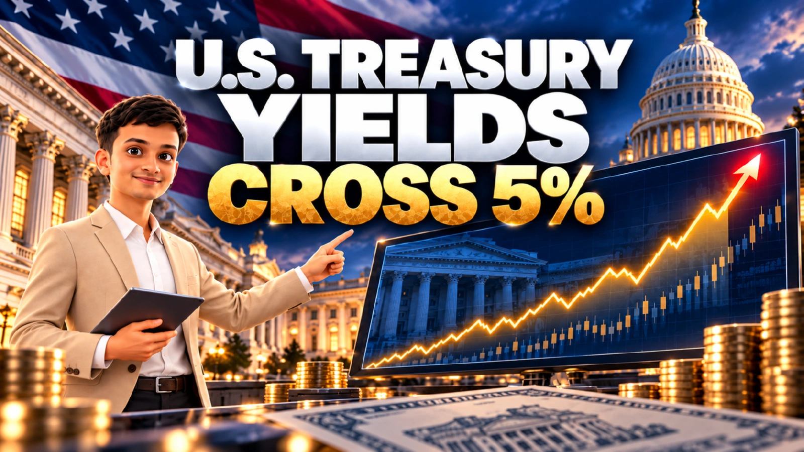 U.S. TREASURY YIELDS CROSS 5%